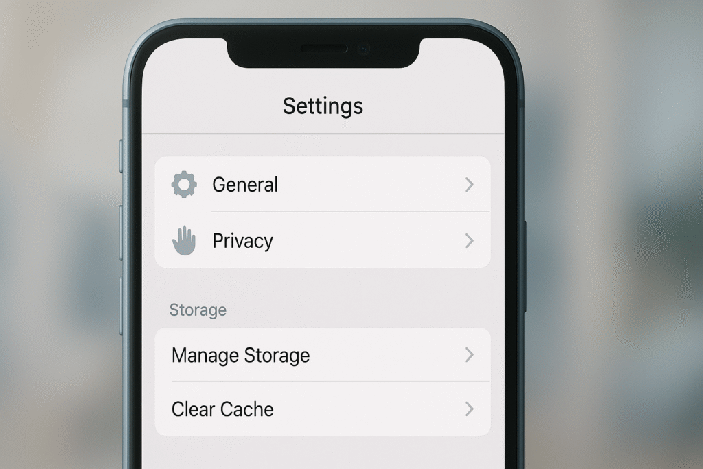 Menú de configuración de Android mostrando cómo borrar la caché de una aplicación de juego