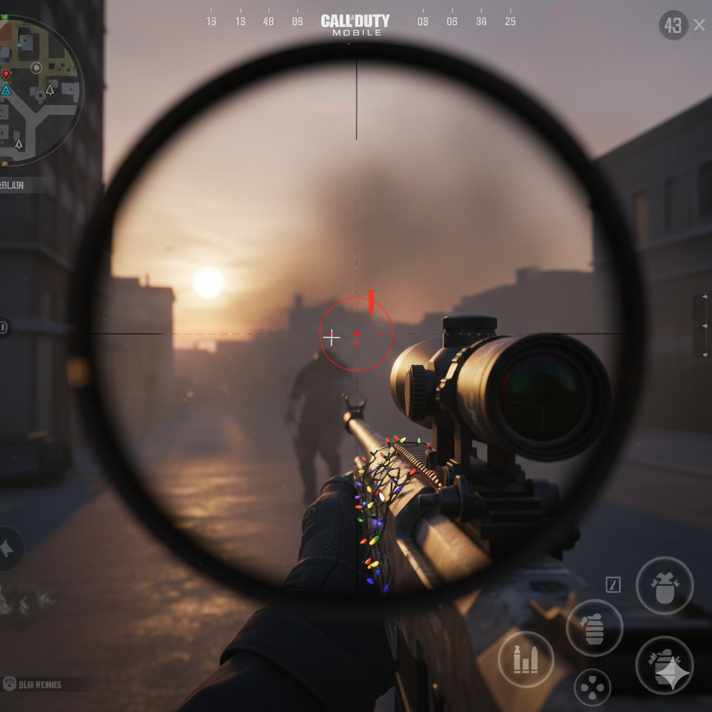 Francotirador DL Q33 apuntando mira quick scope COD Mobile