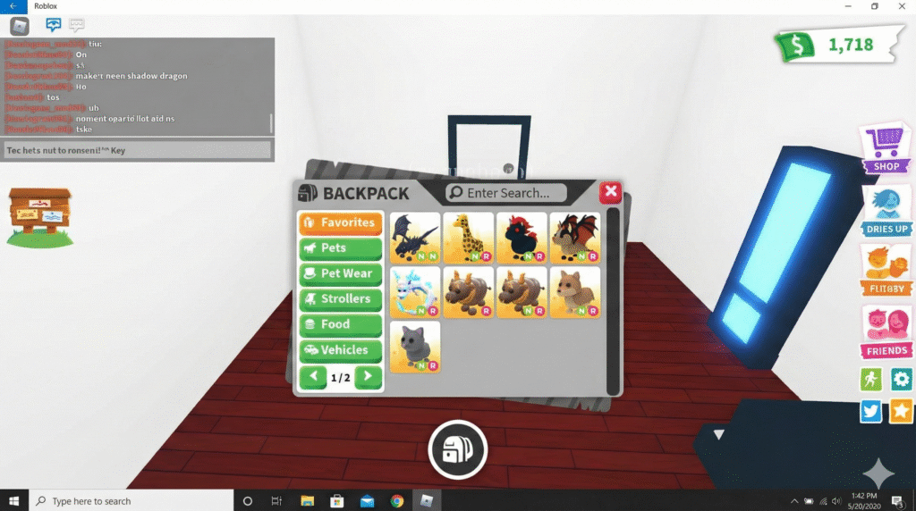 Mascotas legendarias y raras Adopt Me Roblox