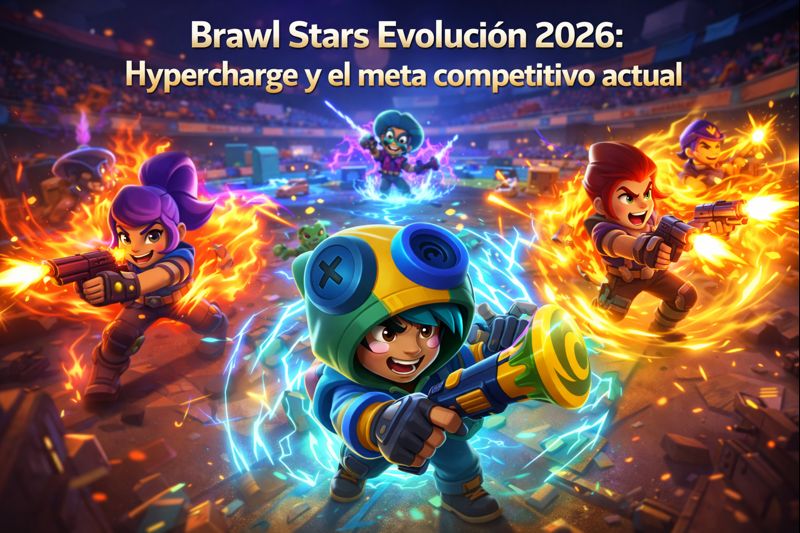 Brawl Stars Evolución 2026 mostrando Hypercharge activo y el meta competitivo de la temporada