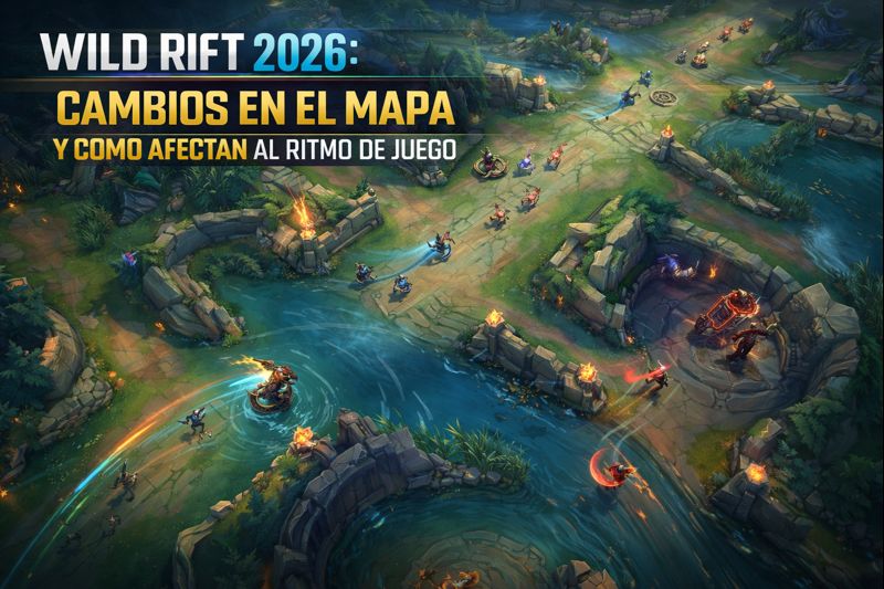 Cambios del mapa en League of Legends Wild Rift 2026 y su impacto en el ritmo de juego