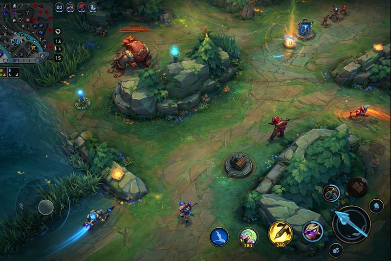 Mapa actualizado de la jungla en League of Legends Wild Rift 2026 con nuevos caminos y objetivos
