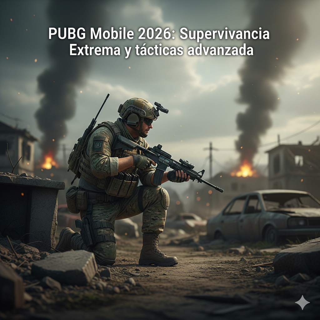 PUBG Mobile 2026 mostrando el modo Supervivencia Extrema y tácticas avanzadas de supervivencia